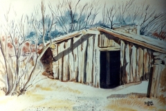 Native American-Log dugout-Neb